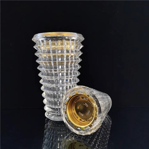 FM-950 Mosaic Vase Clear Crystal Bakhoor Burner Round shape