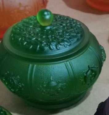 TXJ-262 Vintage Traditional Liuli Treasures Water-offering Cup