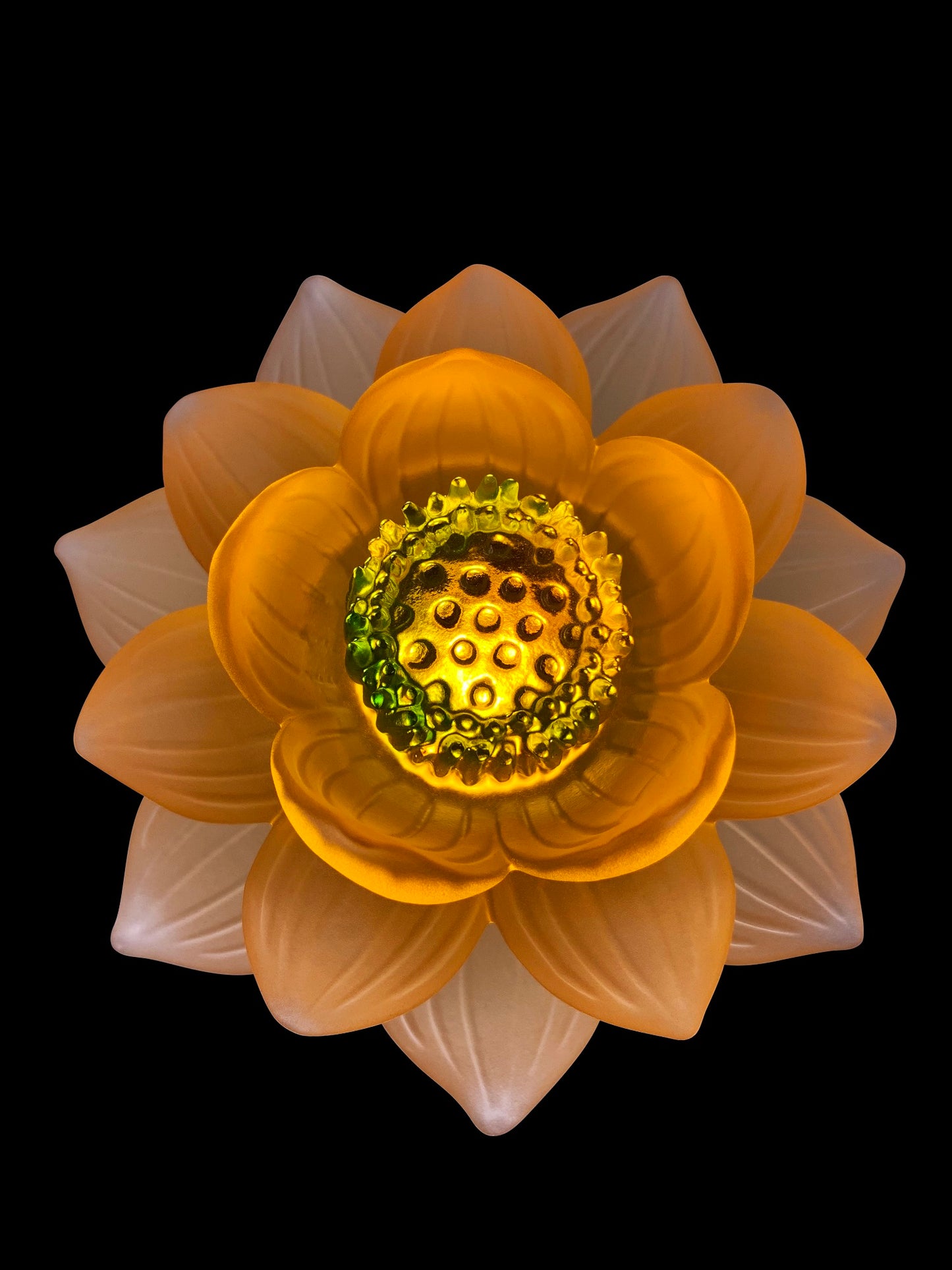 TXJ-610 Motif Decor Liuli Lotus Art Led Table Lighting