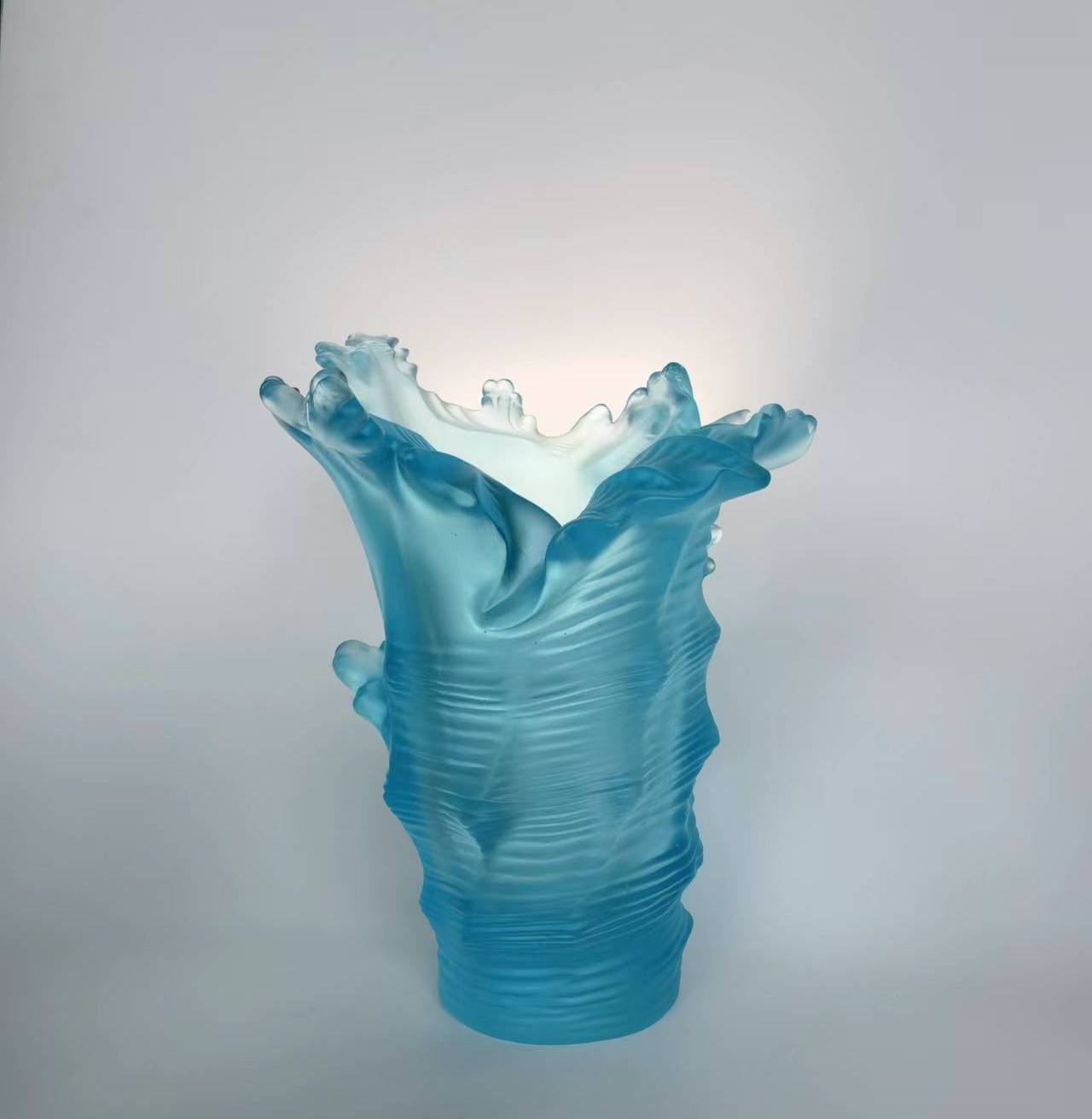 TXJ-938 New arrivals traditional liuli trumpet vase for wedding centerpieces decoration