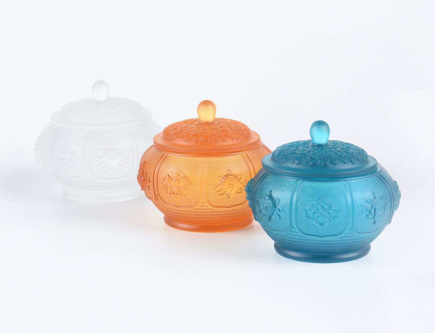 TXJ-262 Vintage Traditional Liuli Treasures Water-offering Cup