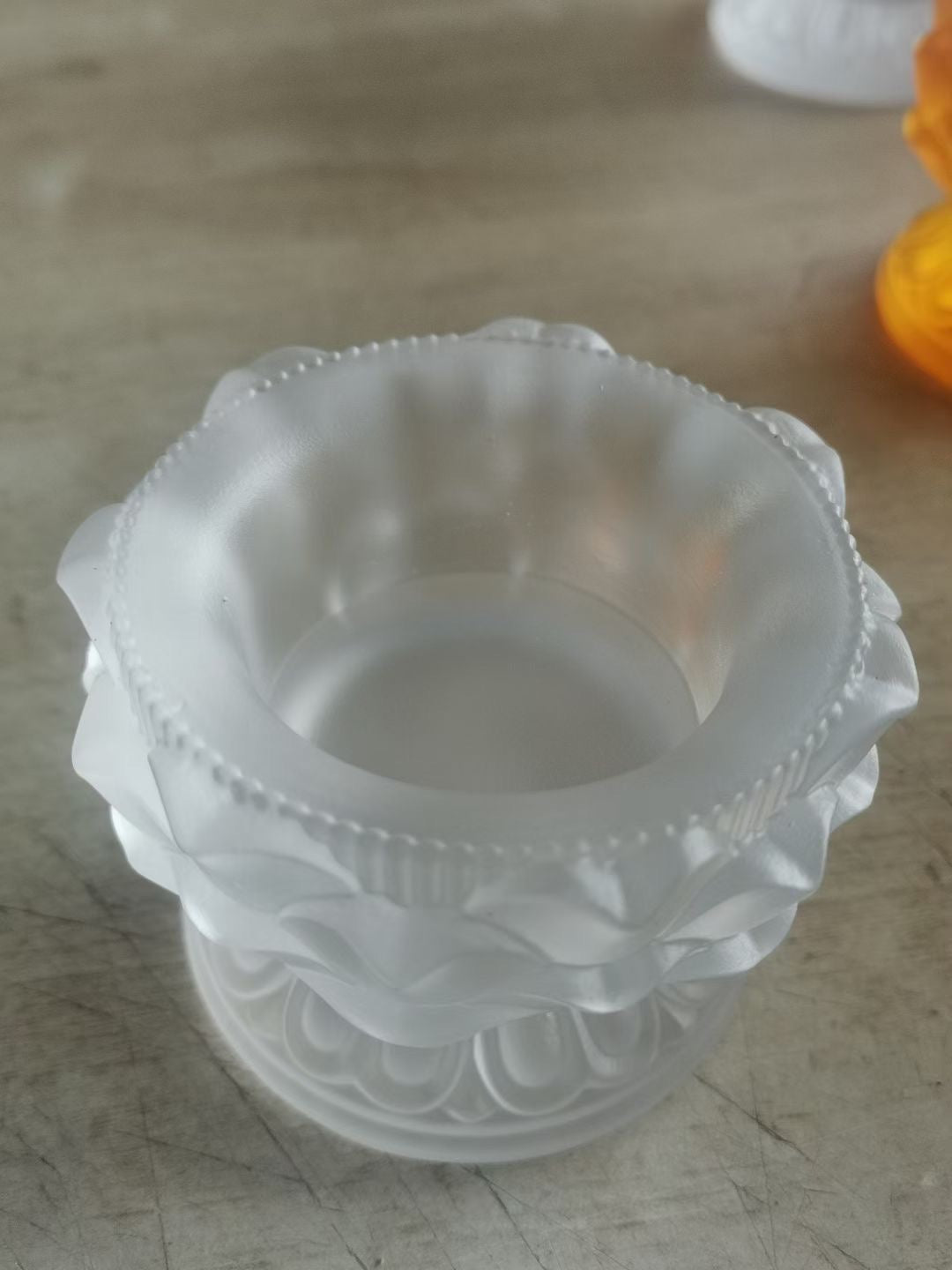 TXJ-303 Traditional Liuli crystal Fluctuation Candle Holder Office Decoration Ornament