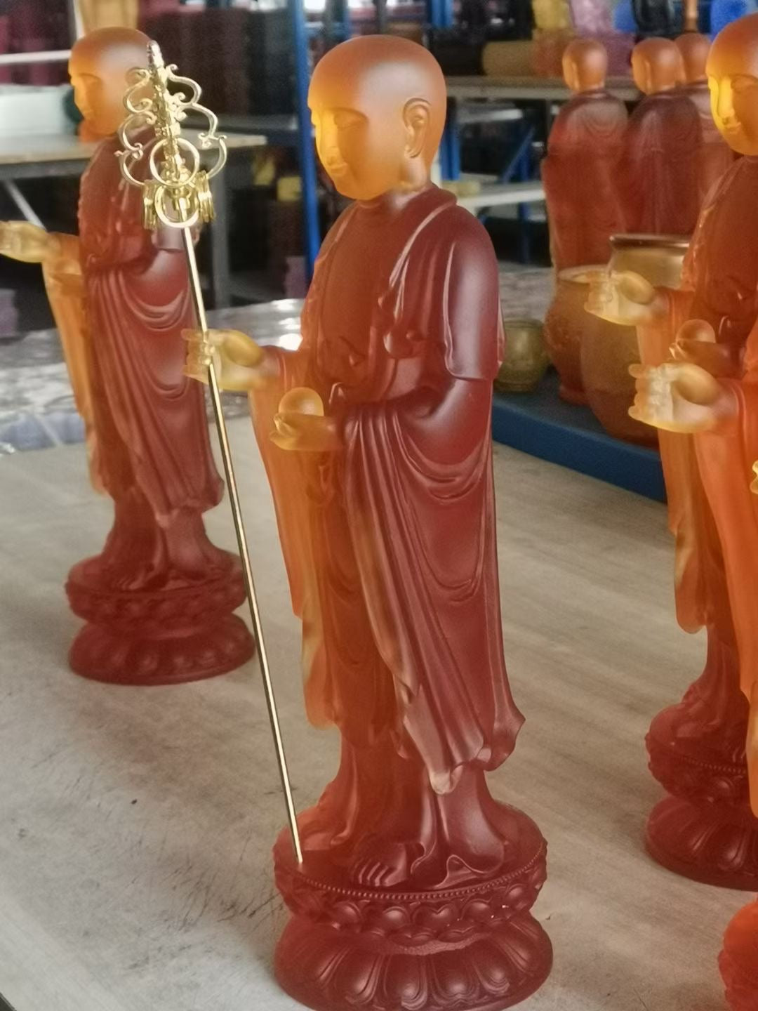 TXF-110 Liuli Crystal Buddha, Ksitigarbha Bodhisattva, Fulfillment of Lotus Radiance