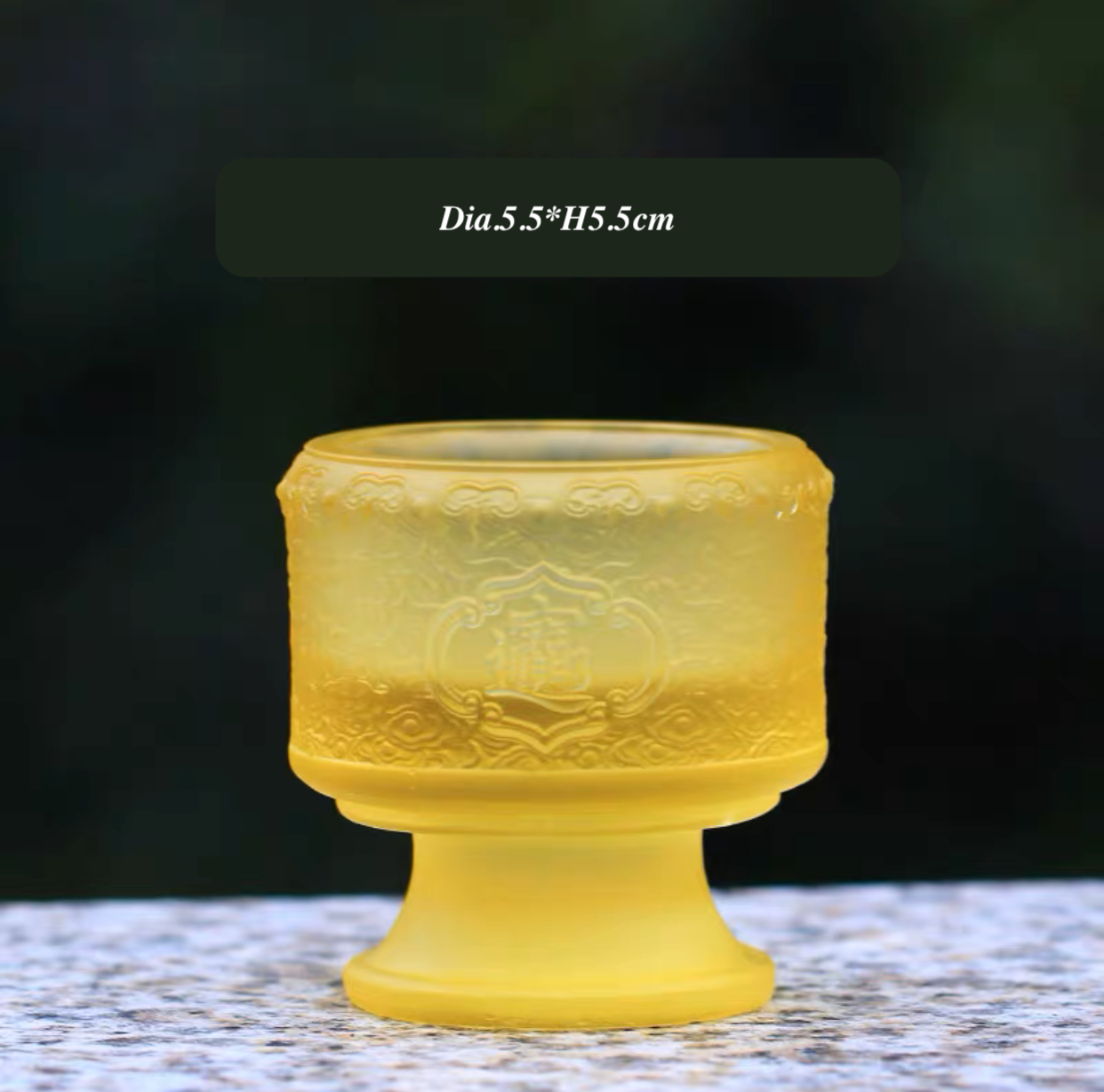 TXJ-305 Traditional Liuli crystal Fortune Candle Holder SPA Decoration Ornament