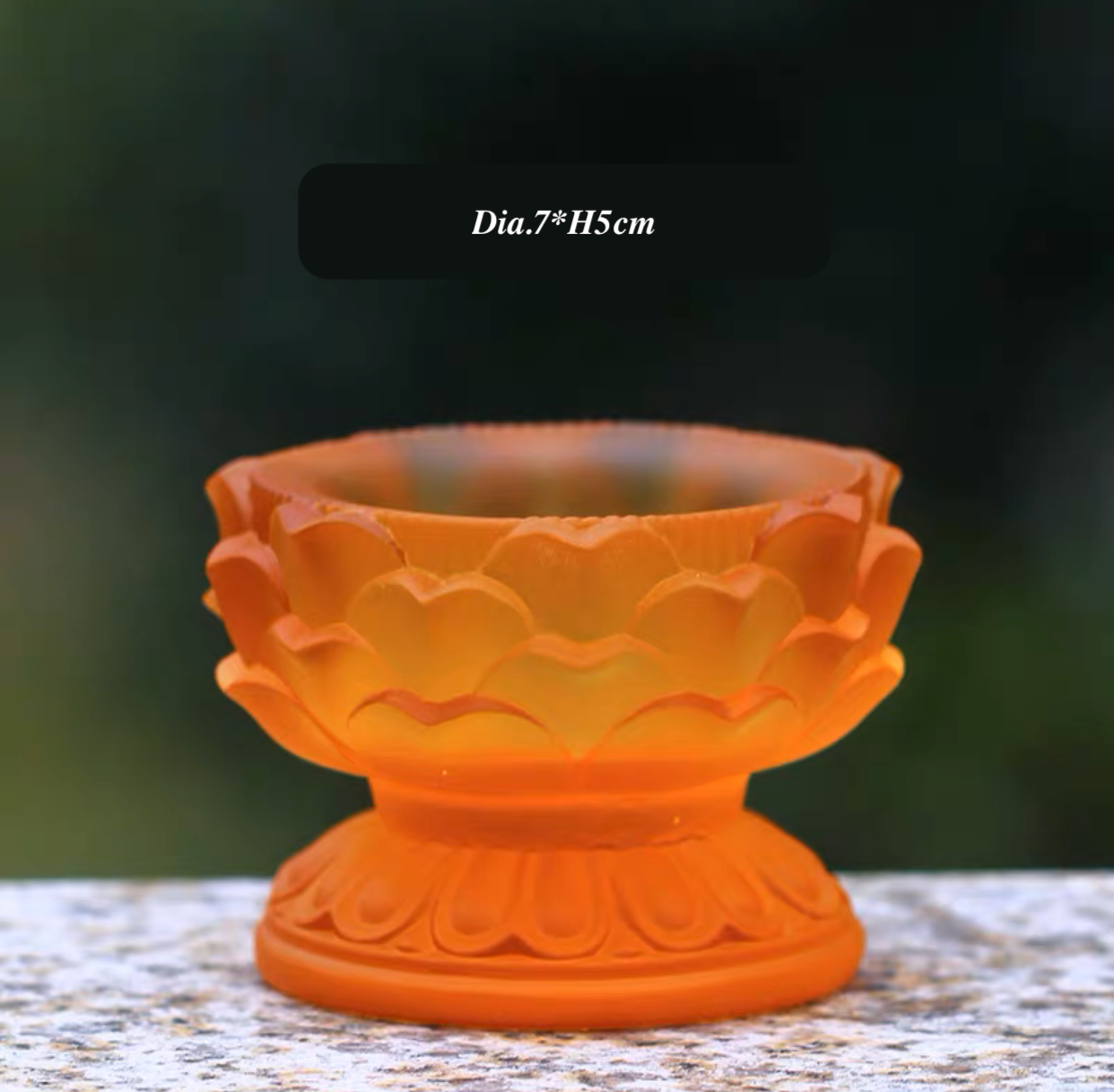 TXJ-303 Traditional Liuli crystal Fluctuation Candle Holder Office Decoration Ornament