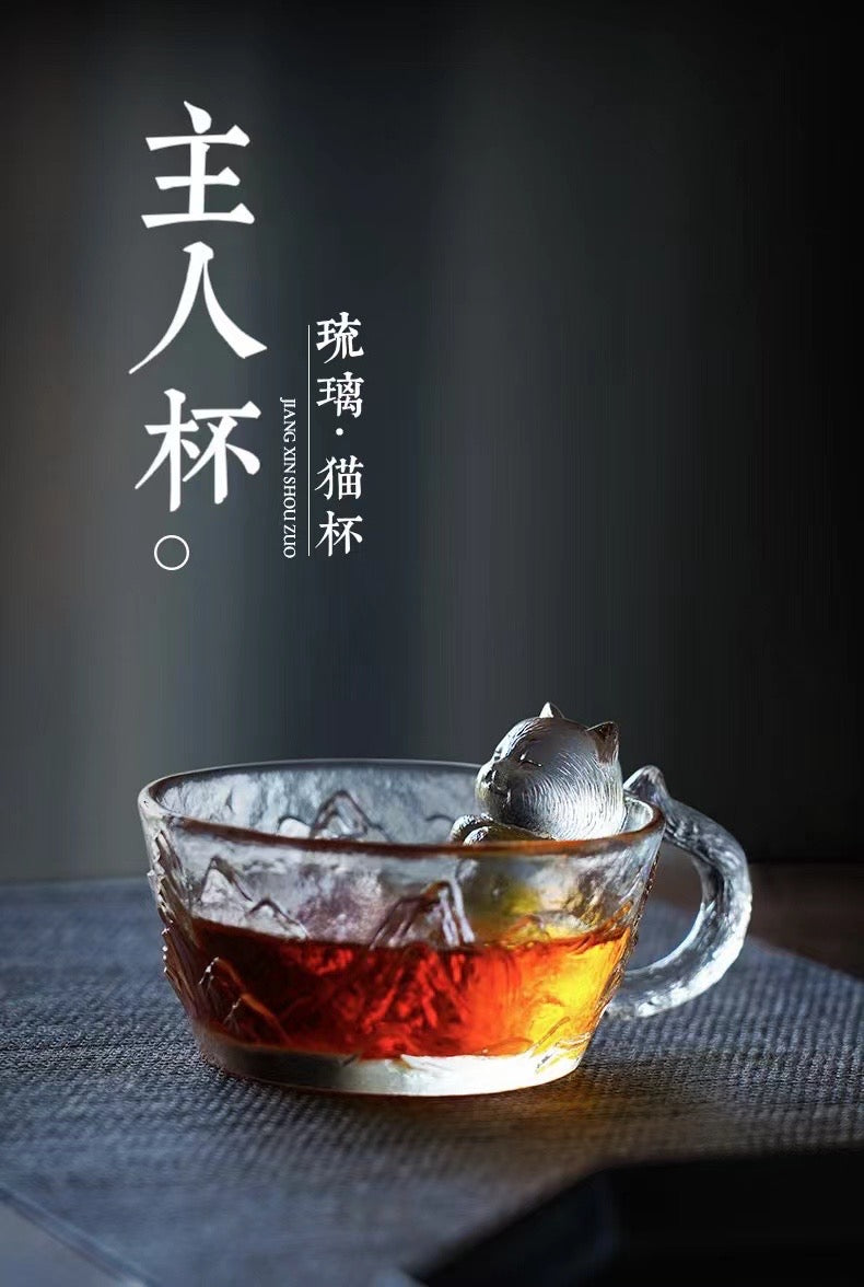 GF-969 Liuli Cup Cat Style The Palace Museum Elements