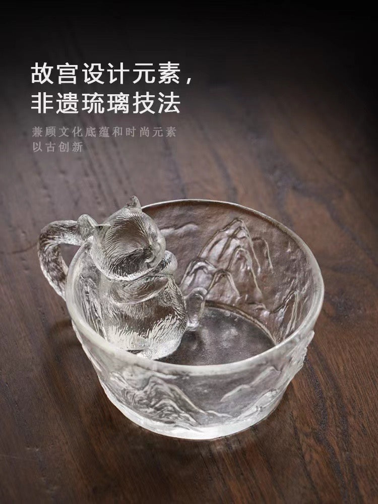 GF-969 Liuli Cup Cat Style The Palace Museum Elements