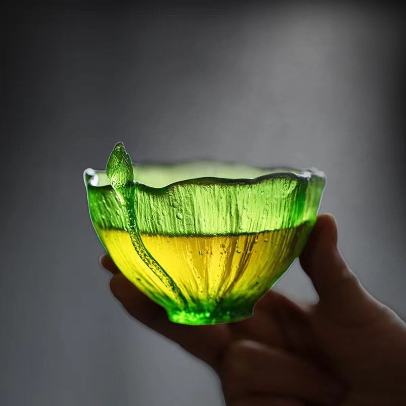 GF-970 Liuli Cup Lotus shape 4 colors 100ml