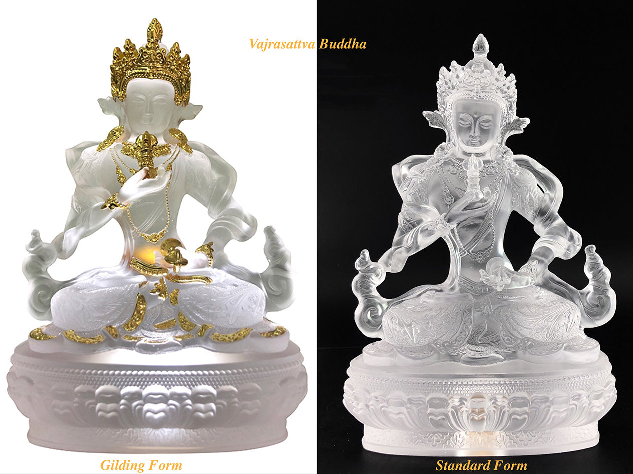 TXF-003 Tibetan Buddhism Traditional Liuli Vajrasattva Seated Buddha Statues