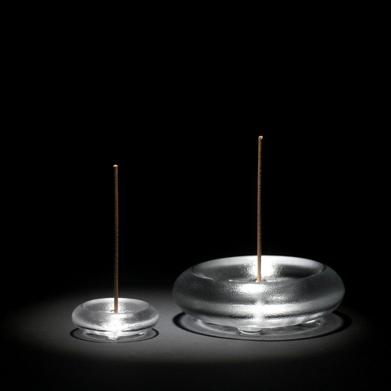 GF-974 Liuli Incense Stick Holder Lotus pattern Round