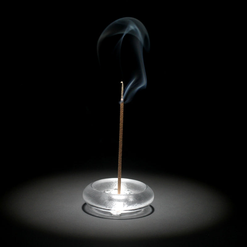 GF-974 Liuli Incense Stick Holder Lotus pattern Round