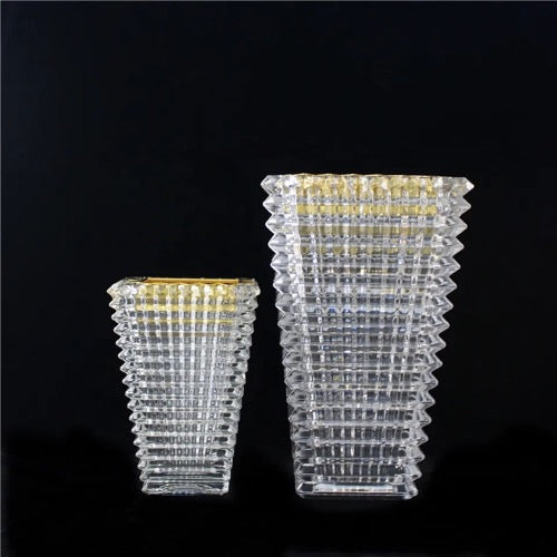 FM-949 Mosaic Vase Clear Crystal Glass Bakhoor Burner Rectangle shape