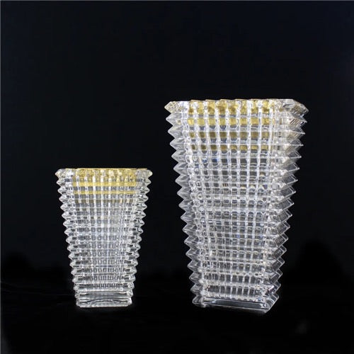 FM-949 Mosaic Vase Clear Crystal Glass Bakhoor Burner Rectangle shape