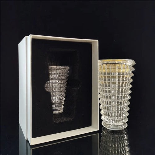 FM-950 Mosaic Vase Clear Crystal Bakhoor Burner Round shape