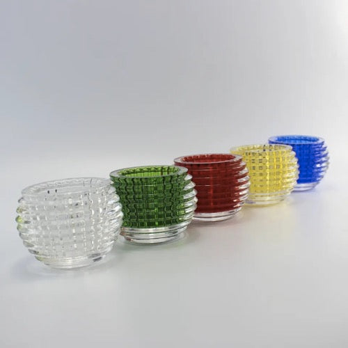 FM-948 Mosaic Candle Holder Clear Crystal Glass