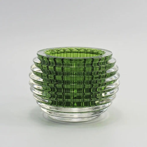 FM-948 Mosaic Candle Holder Clear Crystal Glass
