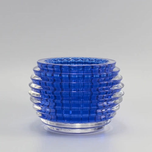 FM-948 Mosaic Candle Holder Clear Crystal Glass