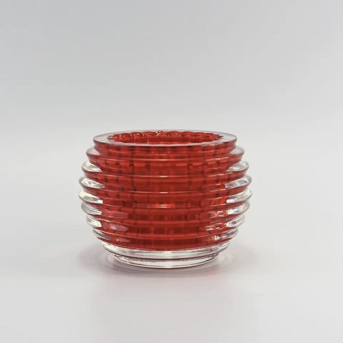 FM-948 Mosaic Candle Holder Clear Crystal Glass