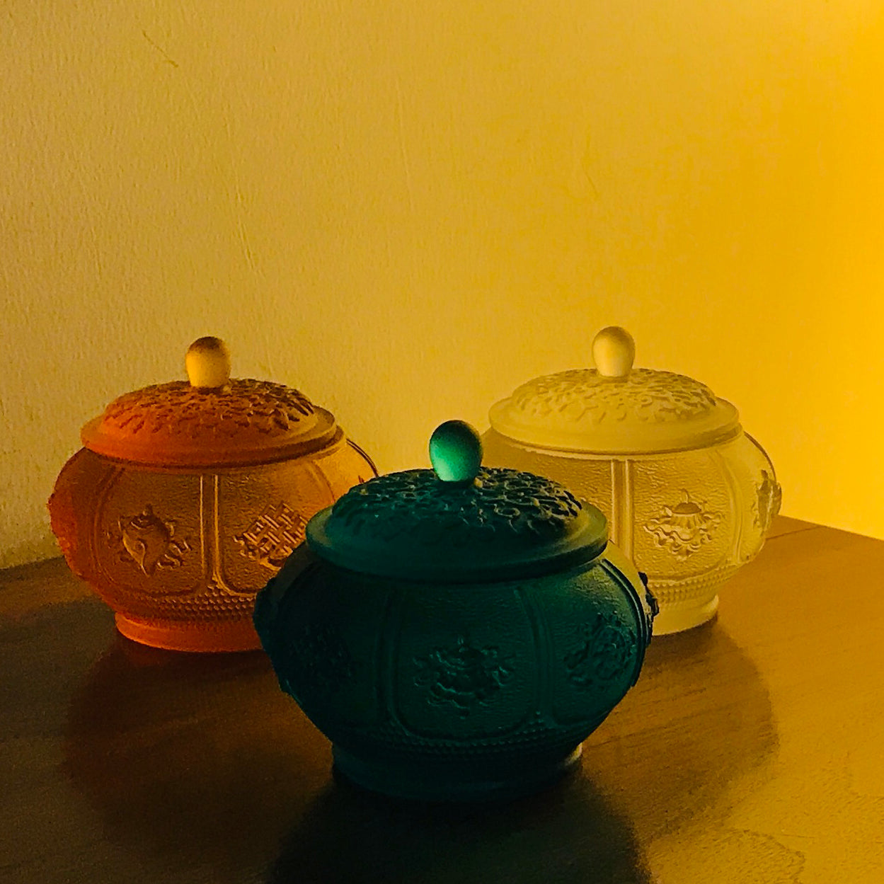 TXJ-262 Vintage Traditional Liuli Treasures Water-offering Cup