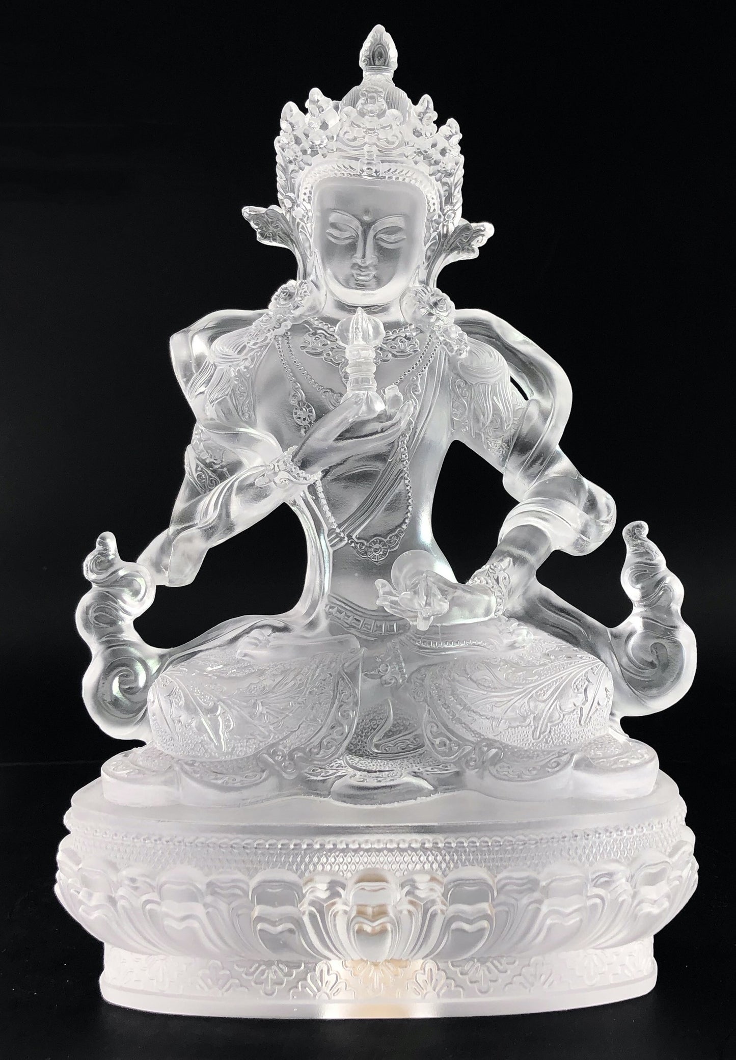 TXF-003 Tibetan Buddhism Traditional Liuli Vajrasattva Seated Buddha Statues