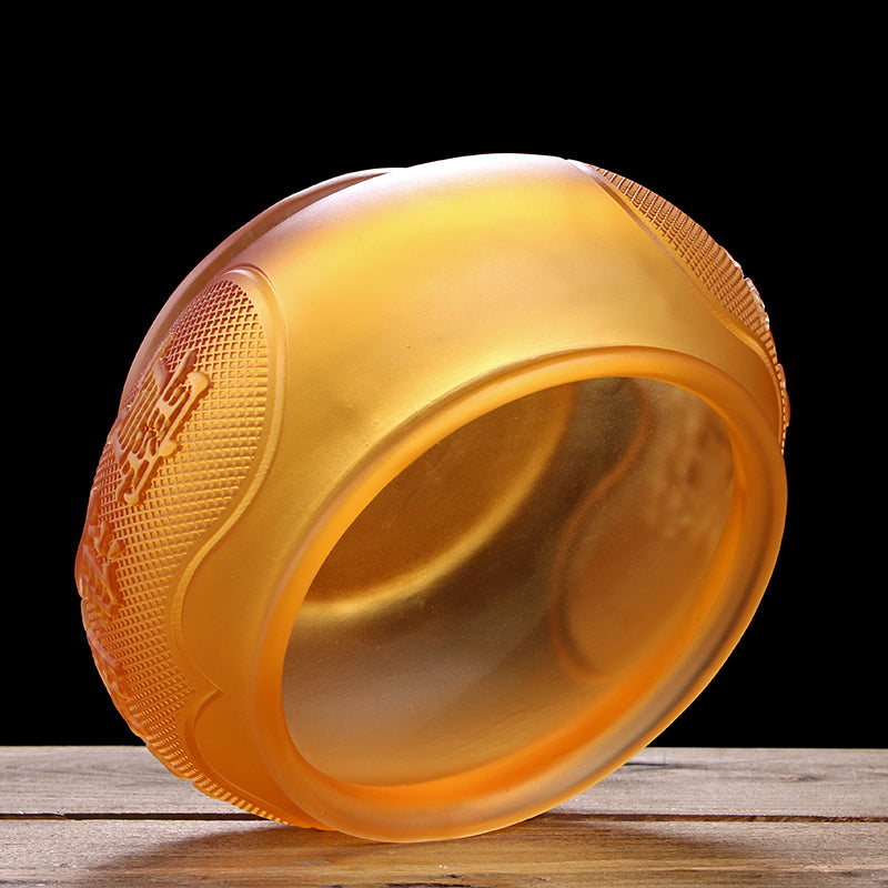 TXJ-312 Traditional liuli Buddha Words Big and Wide Round Censer