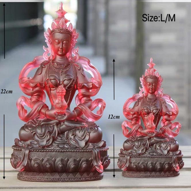 TXF-002 Vajrayana Religious Decoration Fengshui Liuli Amitayus Buddha Statue