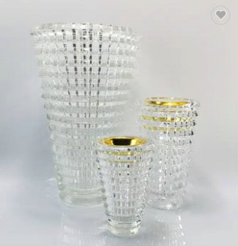 FM-950 Mosaic Vase Clear Crystal Bakhoor Burner Round shape