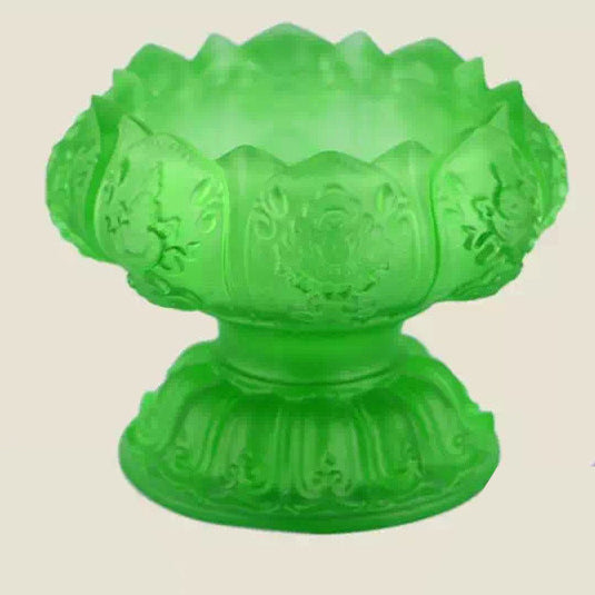 TXJ-231 Multipurpose home decoration eight-auspicious symbol traditional liuli holy cup / candle holder