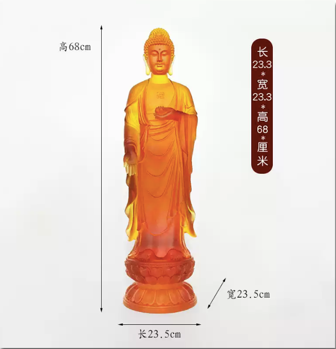 TXF-115 Pure Land Buddhism A 3-piece set Western Three Saints(Amitabha+Kwan Yin+Mahasthamaprapta) Buddha Statue