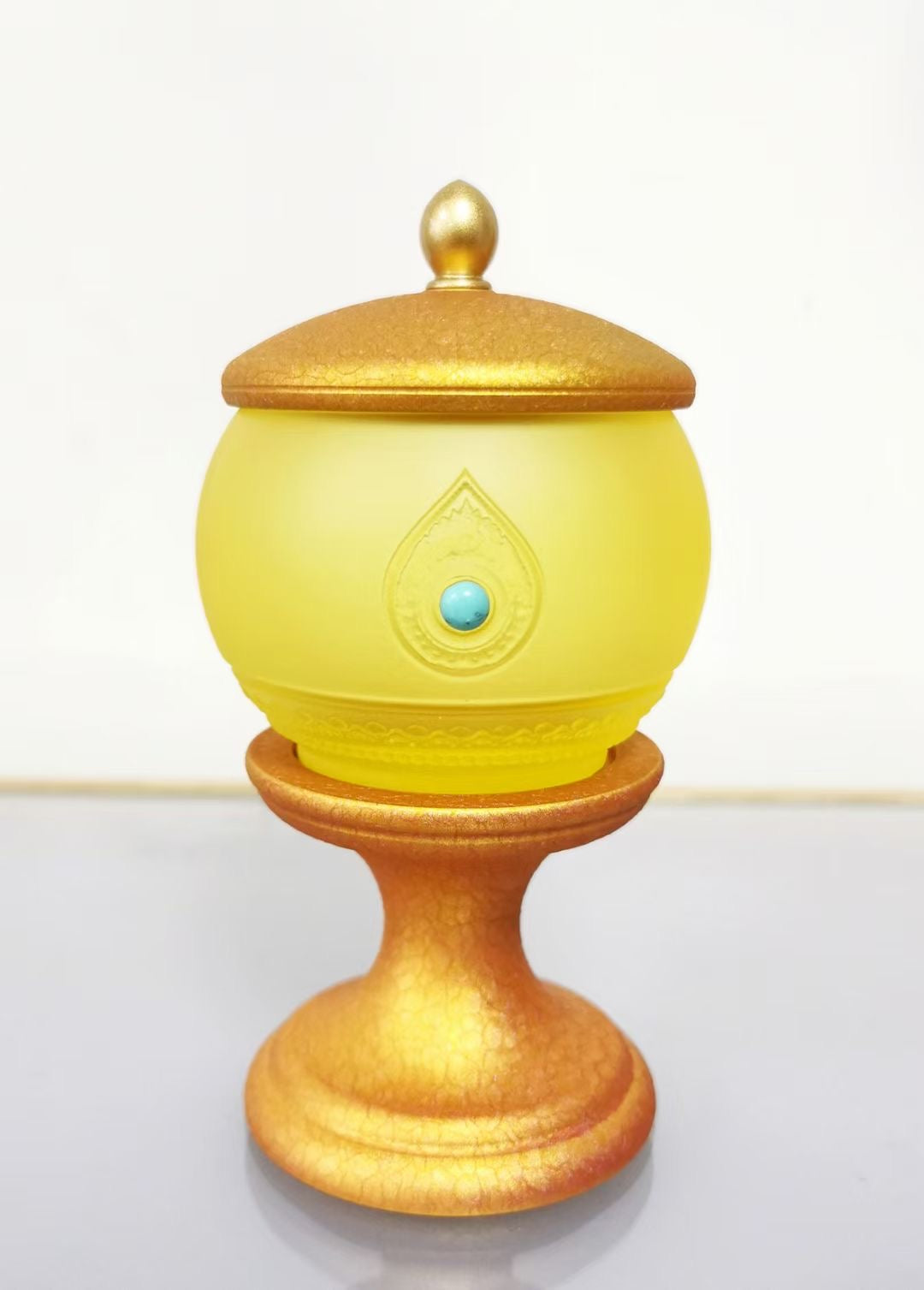 TXJ-800 A 10-piece set Fanhua Worship Buddha Altar Set Home Temple Decoration Gift box Liuli material