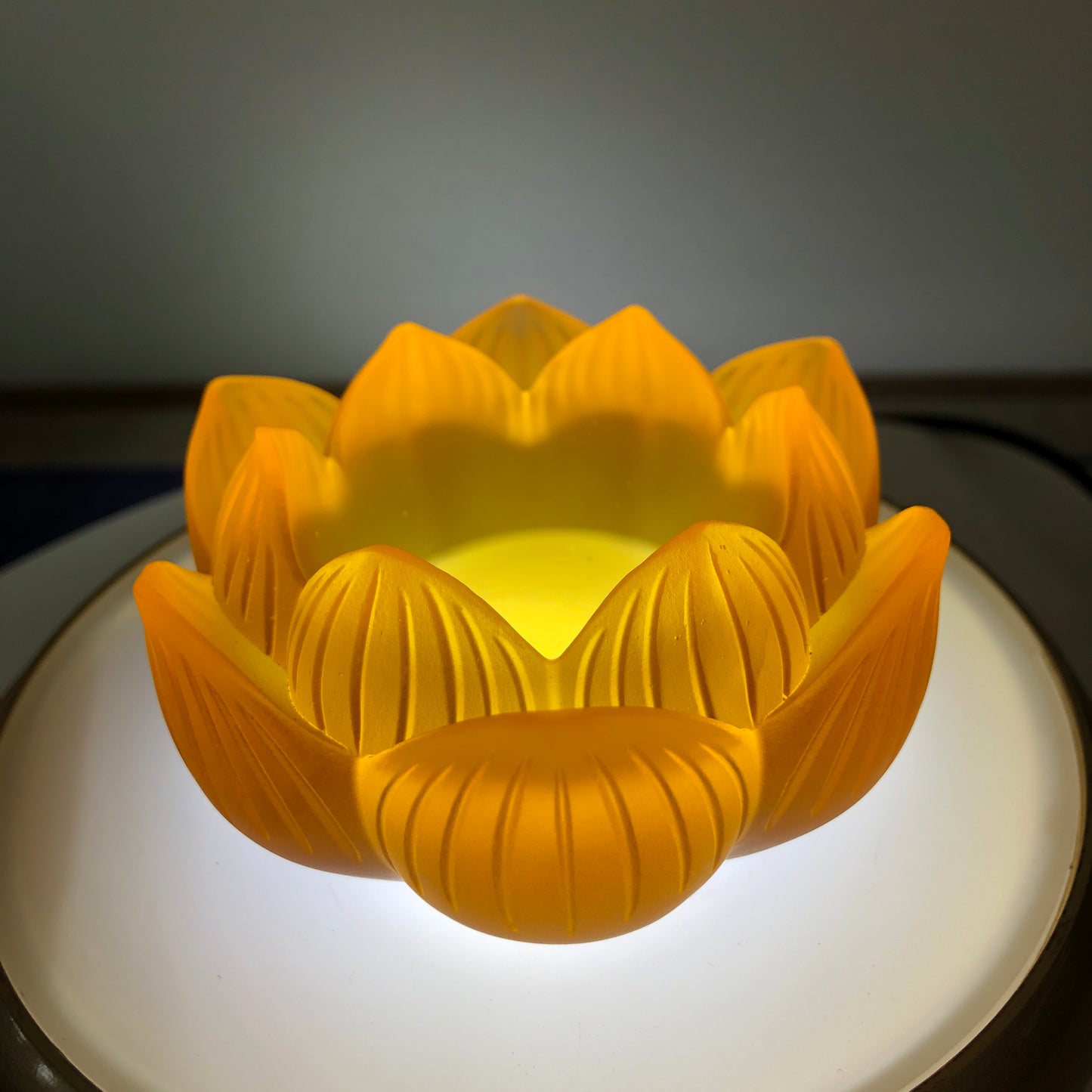 TXJ-211High Quality Seven Colors Lotus flower Liuli  candle holder