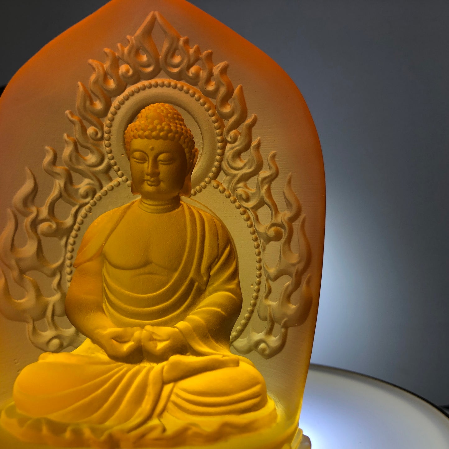TXF-130 Traditional Liuli Patron Saint Series Mini Buddha Statue Figurine for Temple Thousands of Buddha wall