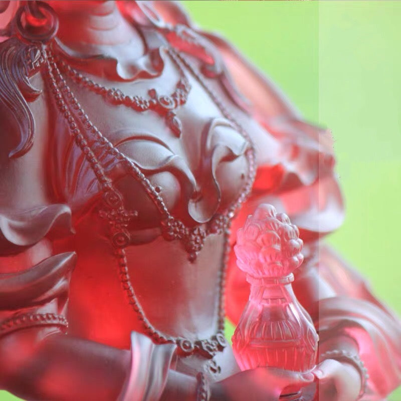 TXF-002 Vajrayana Religious Decoration Fengshui Liuli Amitayus Buddha Statue