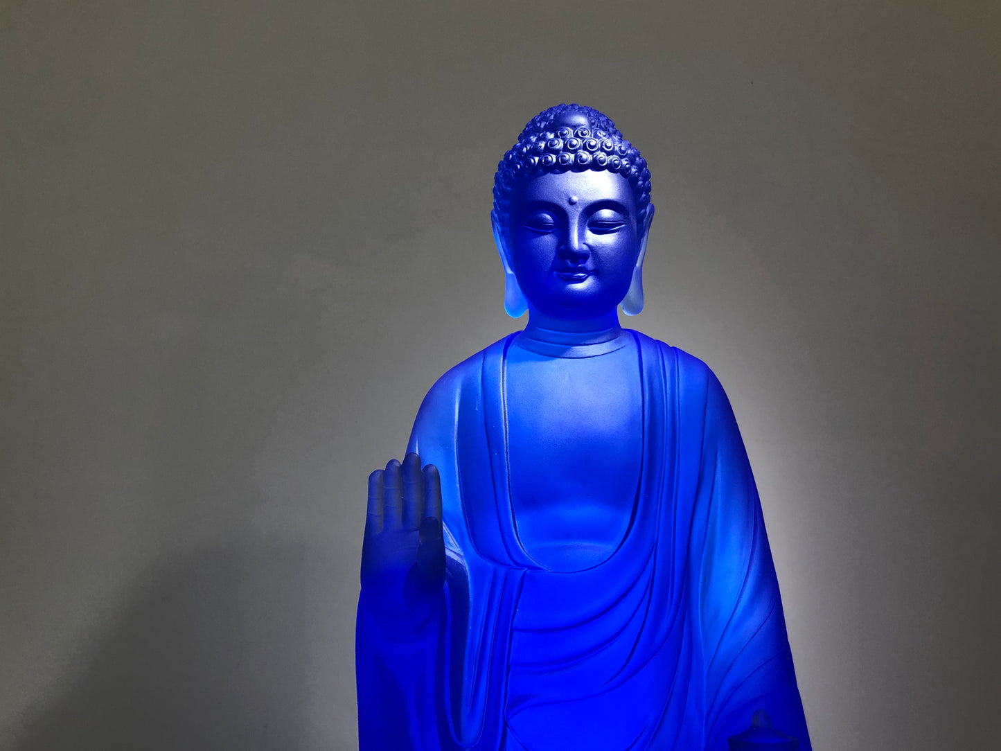 TXF-117S Traditional Liuli Three Buddhas of Eastern Crystal Glass Large Buddha Statues