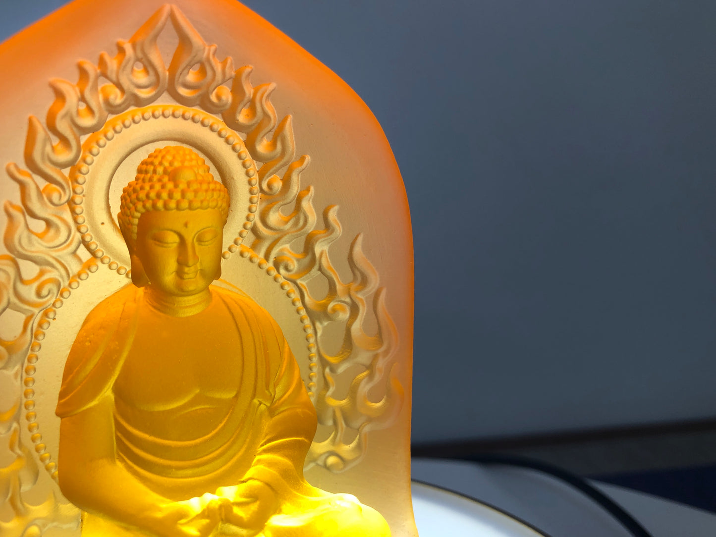 TXF-130 Traditional Liuli Patron Saint Series Mini Buddha Statue Figurine for Temple Thousands of Buddha wall