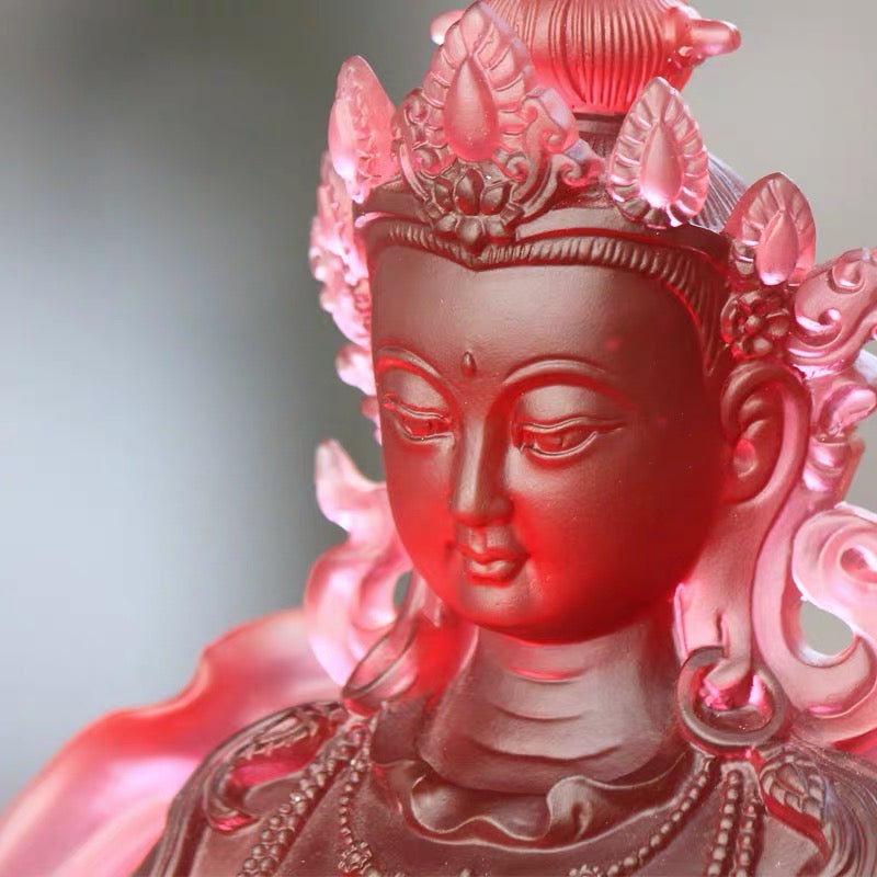 TXF-002 Vajrayana Religious Decoration Fengshui Liuli Amitayus Buddha Statue