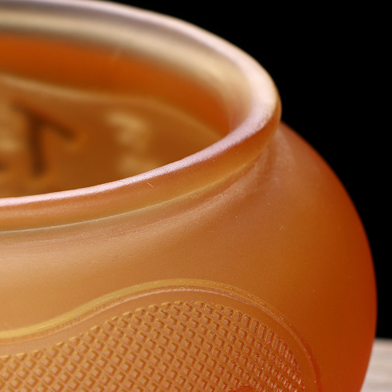 TXJ-312 Traditional liuli Buddha Words Big and Wide Round Censer