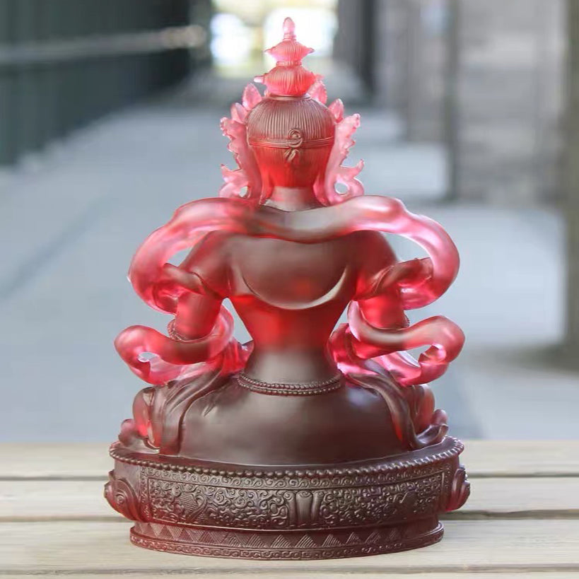 TXF-002 Vajrayana Religious Decoration Fengshui Liuli Amitayus Buddha Statue