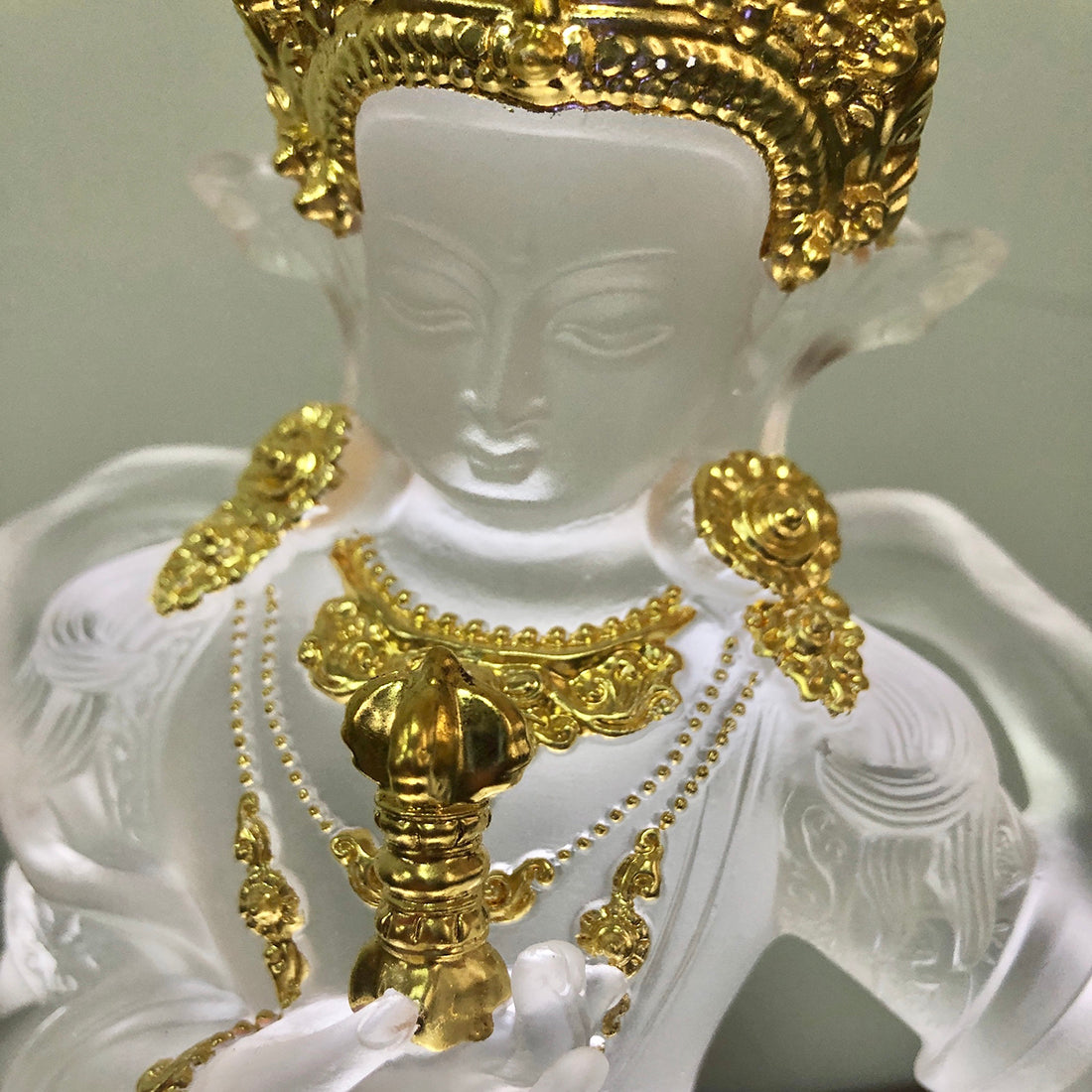 TXF-003 Tibetan Buddhism Traditional Liuli Vajrasattva Seated Buddha Statues