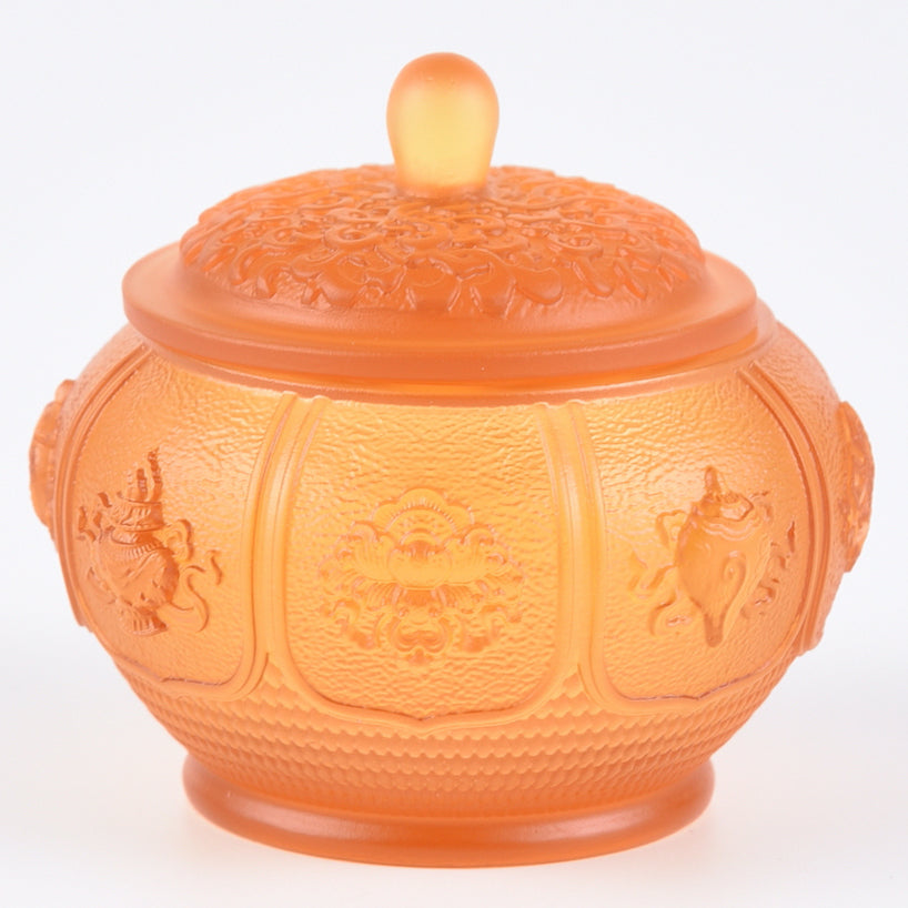TXJ-262 Vintage Traditional Liuli Treasures Water-offering Cup