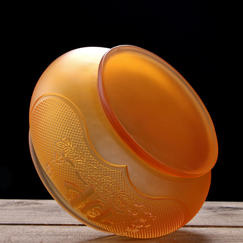 TXJ-312 Traditional liuli Buddha Words Big and Wide Round Censer