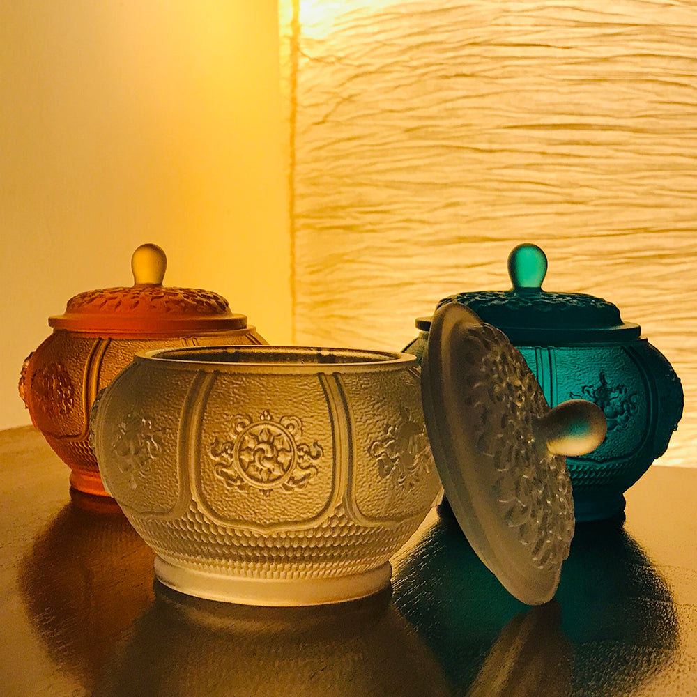 TXJ-262 Vintage Traditional Liuli Treasures Water-offering Cup