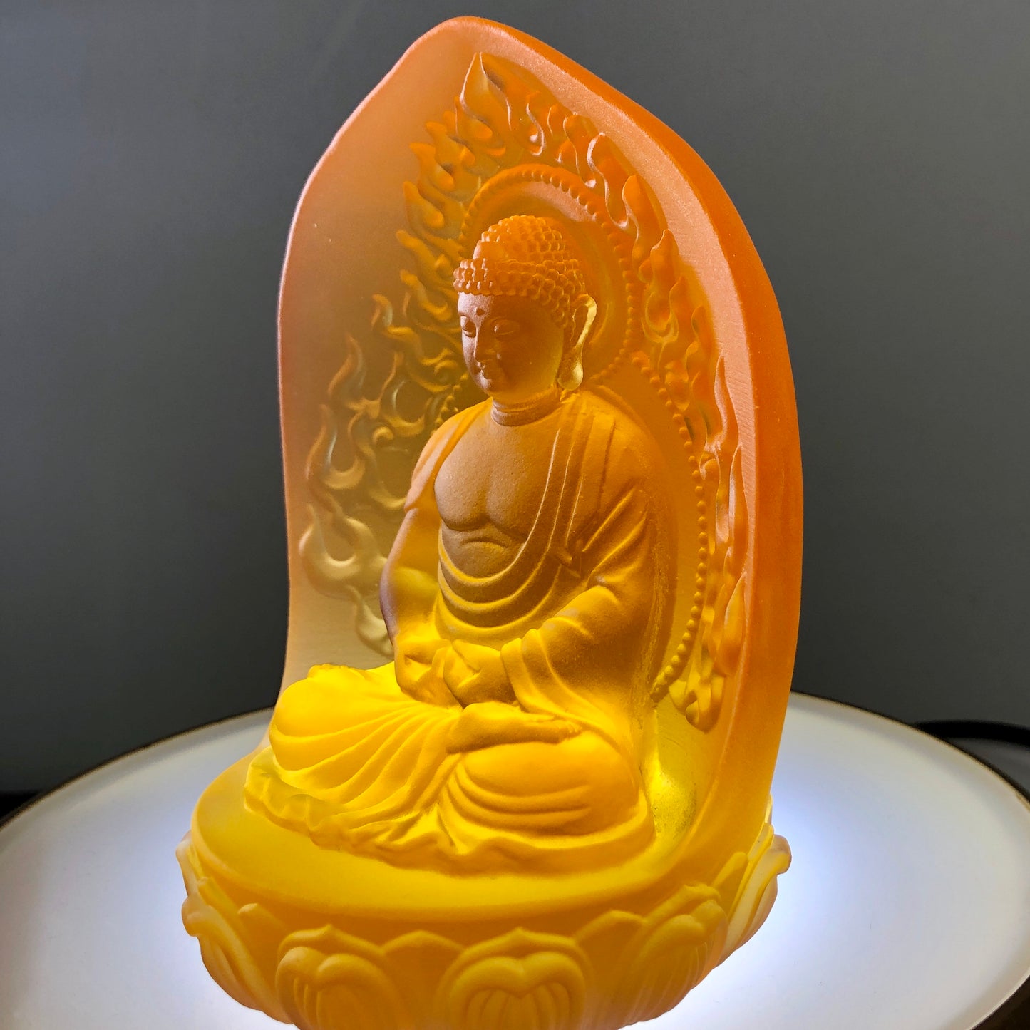 TXF-130 Traditional Liuli Patron Saint Series Mini Buddha Statue Figurine for Temple Thousands of Buddha wall