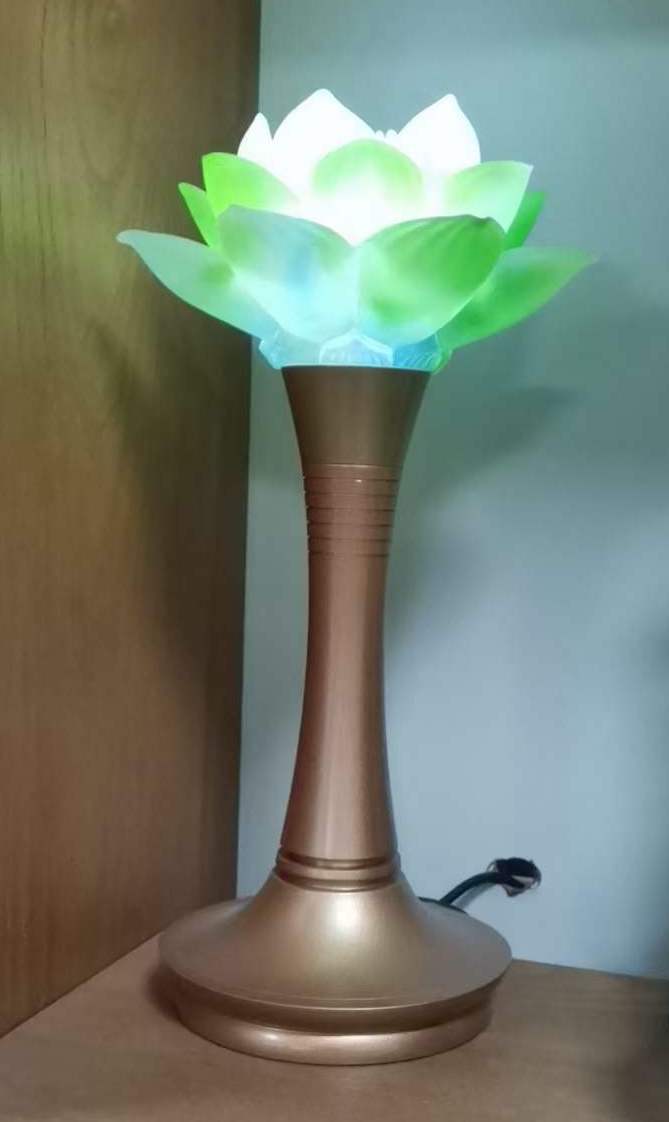 TXJ-610 Motif Decor Liuli  Lotus Art Led Table Lighting