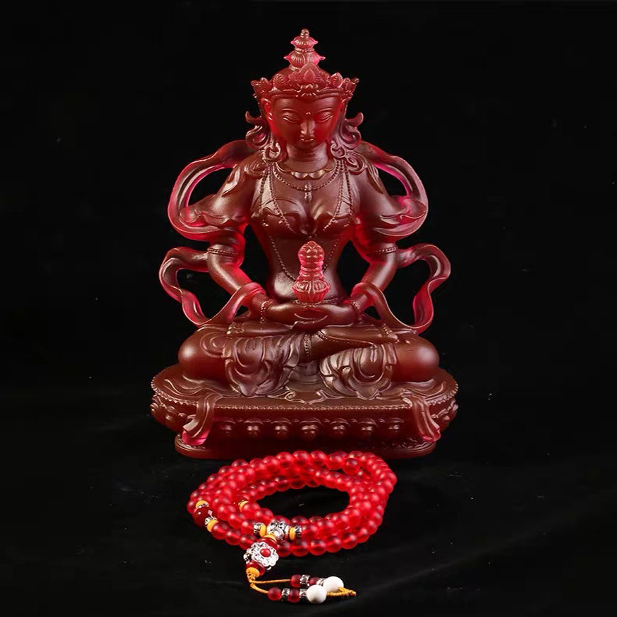 TXF-002 Vajrayana Religious Decoration Fengshui Liuli Amitayus Buddha Statue
