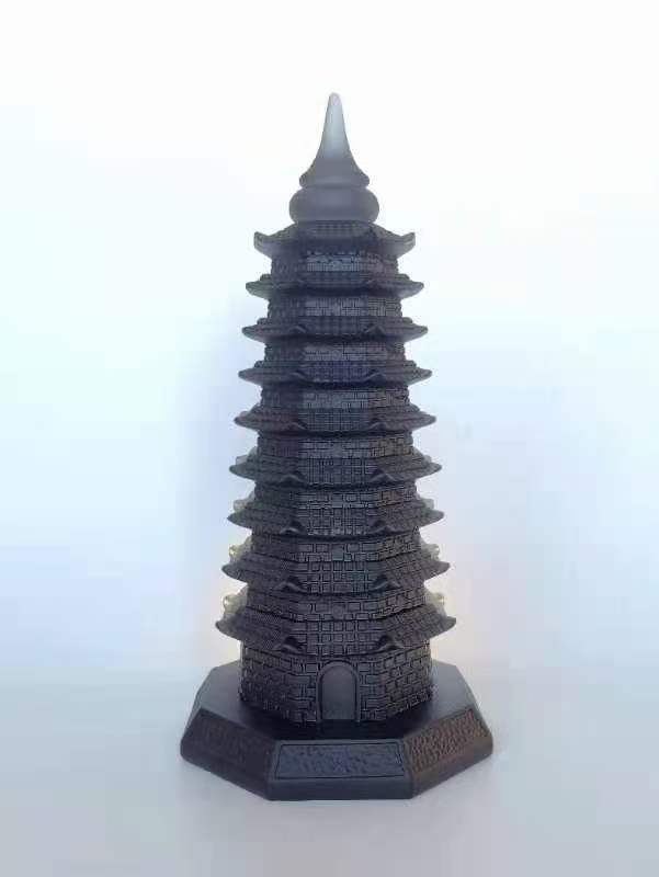 TXJ-913 Fengshui Ornaments traditional Liuli Wenchang Tower