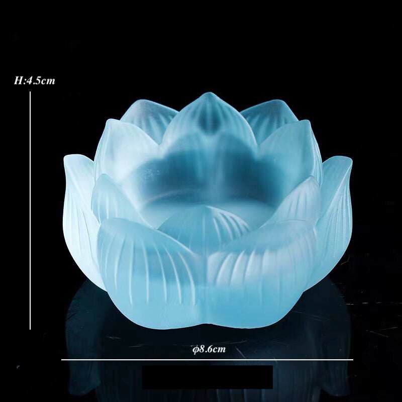 TXJ-211High Quality Seven Colors Lotus flower Liuli  candle holder