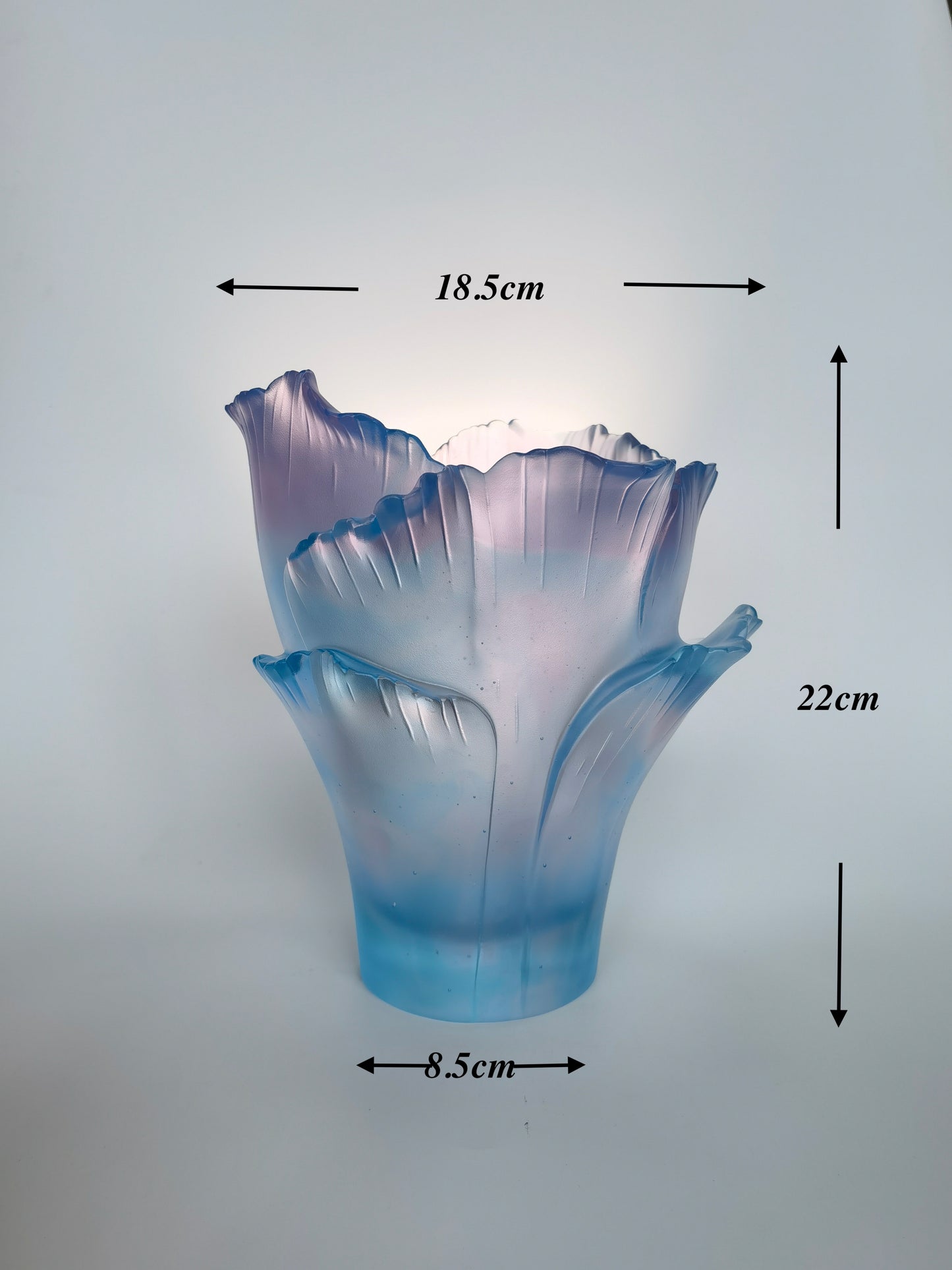 TXJ-937 New arrivals traditional liuli plants vases for wedding center Seize Stars piece decor