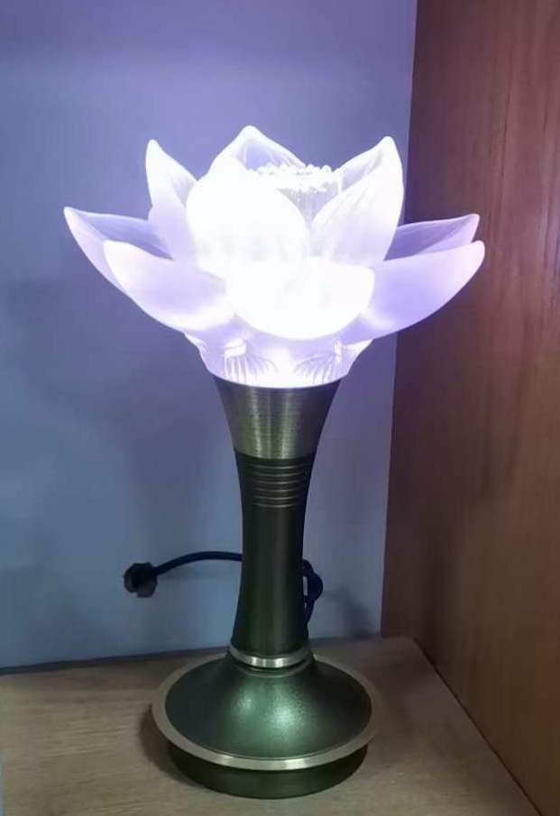 TXJ-610 Motif Decor Liuli  Lotus Art Led Table Lighting