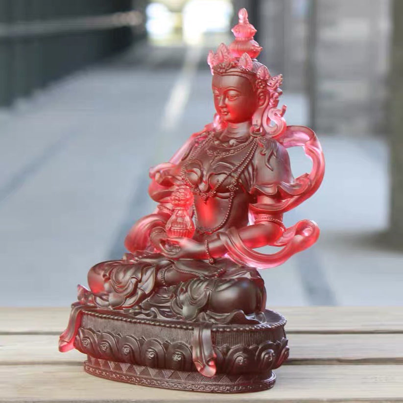 TXF-002 Vajrayana Religious Decoration Fengshui Liuli Amitayus Buddha Statue